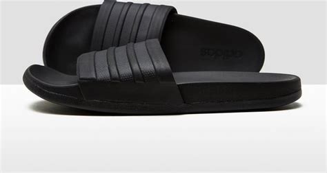 adidas adilette cloudfoam mono slippers zwart heren|Adidas Adilette .